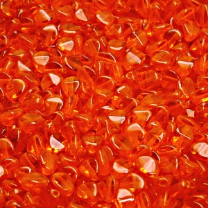 100pcs Czech Pressed Glass Pinch Beads 5mm Hyacinth